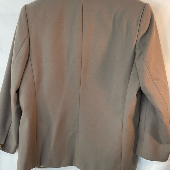 Vintage Orvis Women’s 16 Single Button Tan Blazer USA Oversized Boyfriend Career - Picture 7 of 16